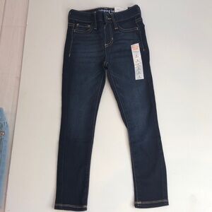 NEW Jumping Beans Adventure Jean Dark Wash Denim Jegging Snap Waist Girl's 5 NWT